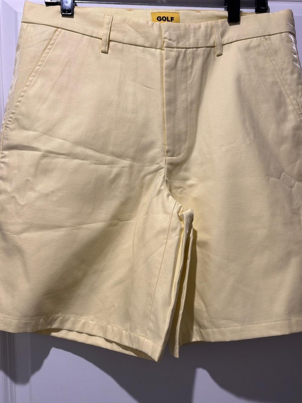 Golf Wang Pale Yellow Flat Front Men’s Shorts